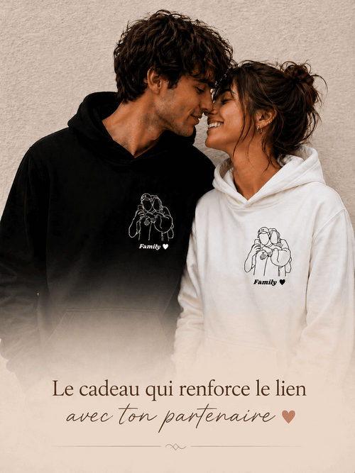 Hoodie personnalisé - Illustration Fait Main