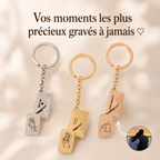 Porte-clé Gravé Enveloppe - Illustration Fait Main