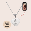 Collier Gravé Coeur - Illustration Fait Main