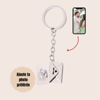 Porte-clé Gravé Enveloppe - Illustration Fait Main