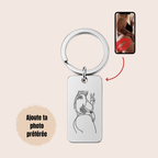 Porte-clé Gravé - Illustration Fait main