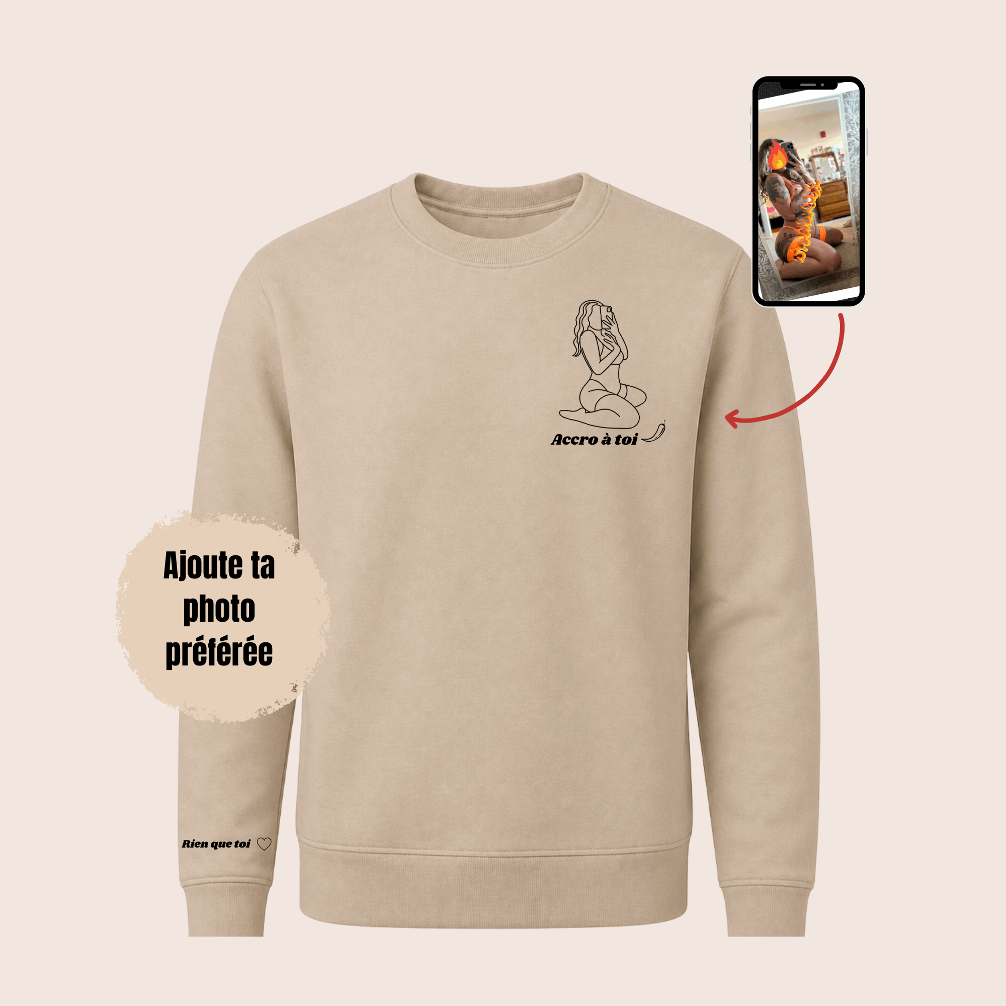 Sweat personnalisé - Illustration Fait Main