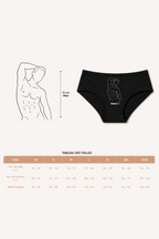 culotte personnalisé avec dessin en line art à partir d'une photo, idée cadeau couple
