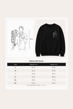sweat à capuche avec dessin en line art à partir d'une photo, idée cadeau couple
